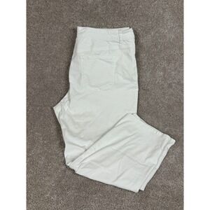 Style & Co Womens White Curvy Capri Cropped Jeans Size 16 Mid Rise Stretch Denim